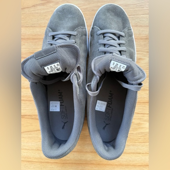 Puma Gray Suede Low-Top Sneakers – SoftFoam+ Comfort – Men’s US 14 - Picture 7 of 10